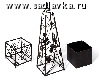 sw110276М Кашпо пирамида маленькое